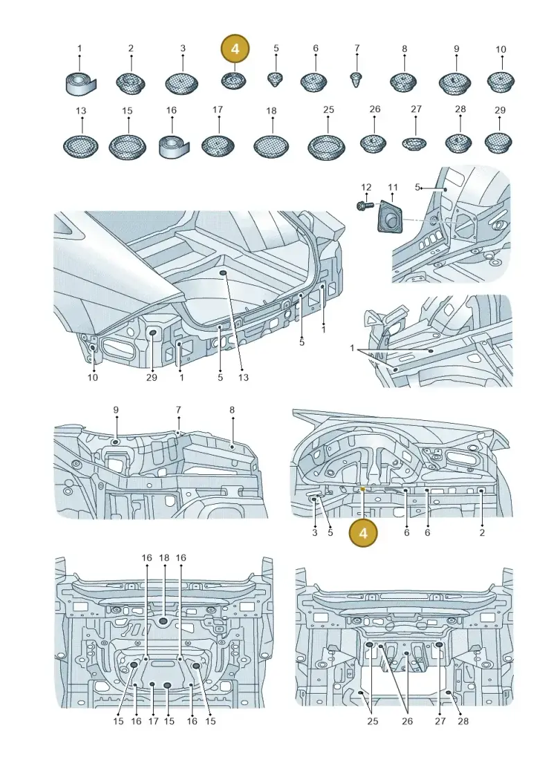 803803583A — Audi RS7 Sportback (2019-) diagram 435803360, position 4