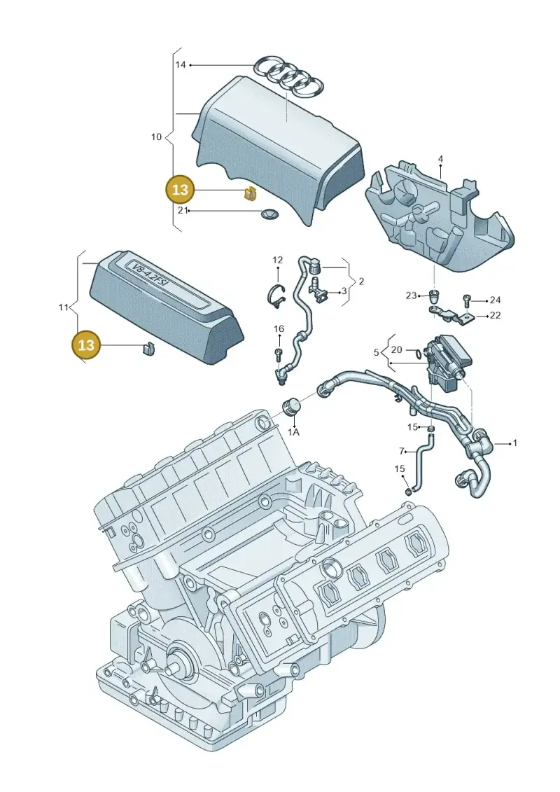 803959849 — Audi Q7 qu. 3.0 TDI (2009-2015) diagram 493103600, position 13