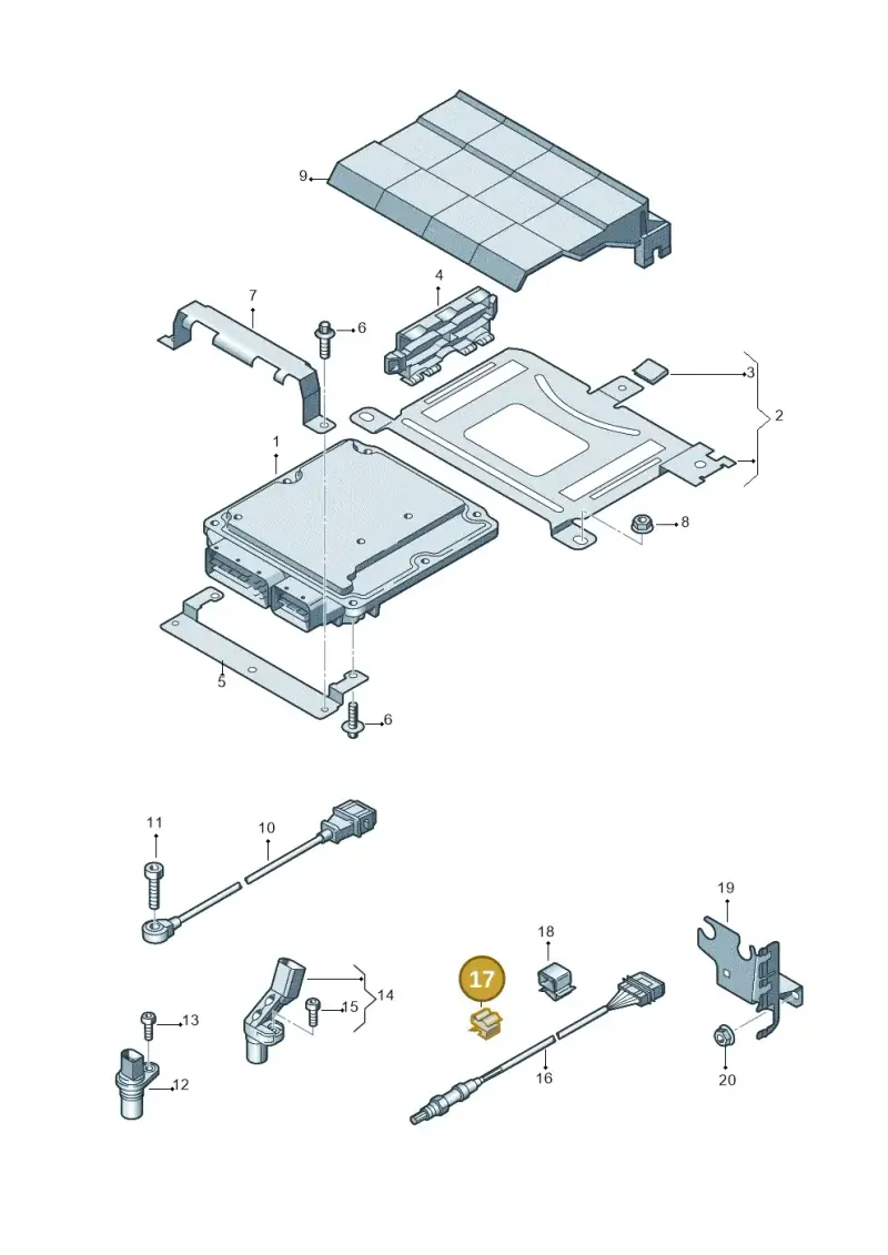 803959849 — Audi Q3 1.4 (2012-2016) diagram 728906000, position 17