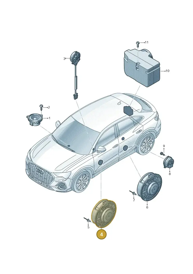 80A035303 — Audi Q5 e-tron (2021-) diagram 89a035350, position 4