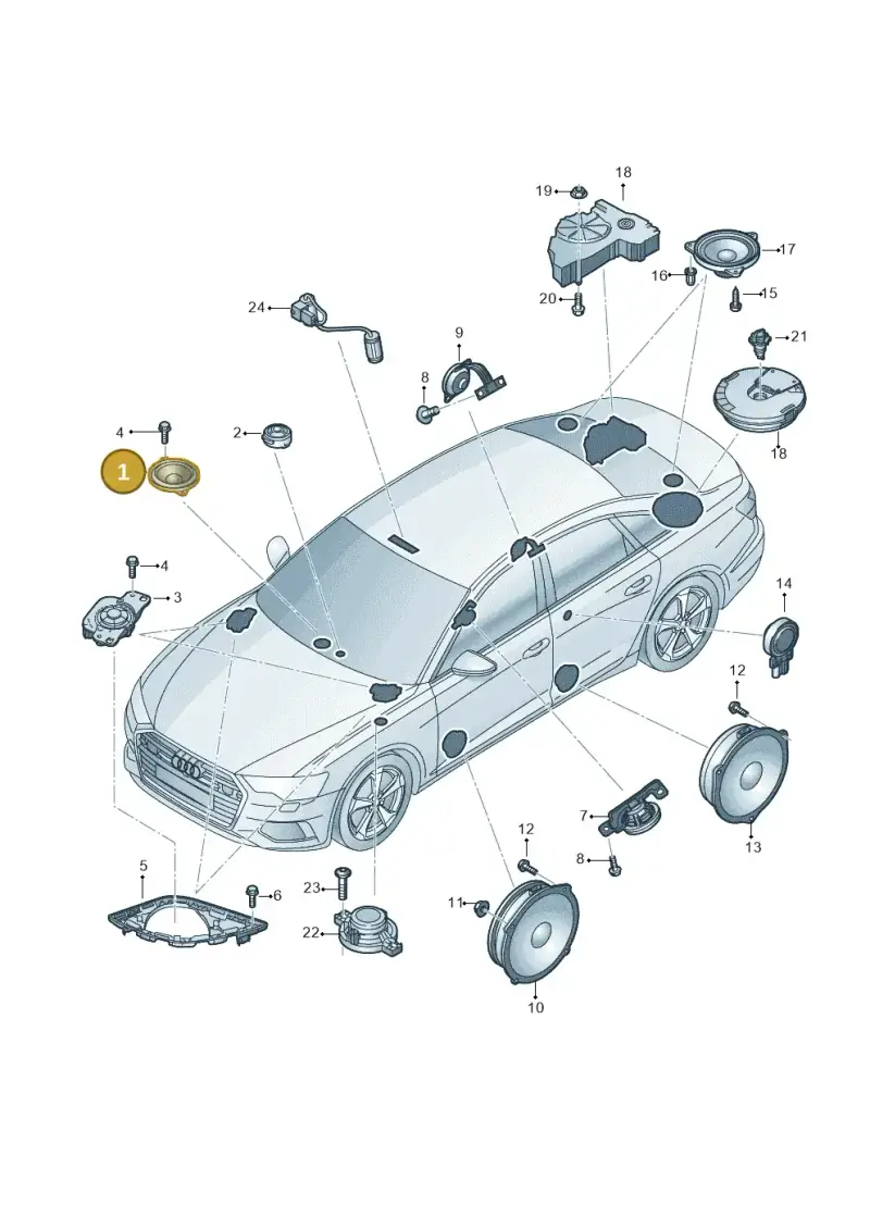 80A035453A — Audi A6 2.0 (2018-) diagram 430035350, position 1