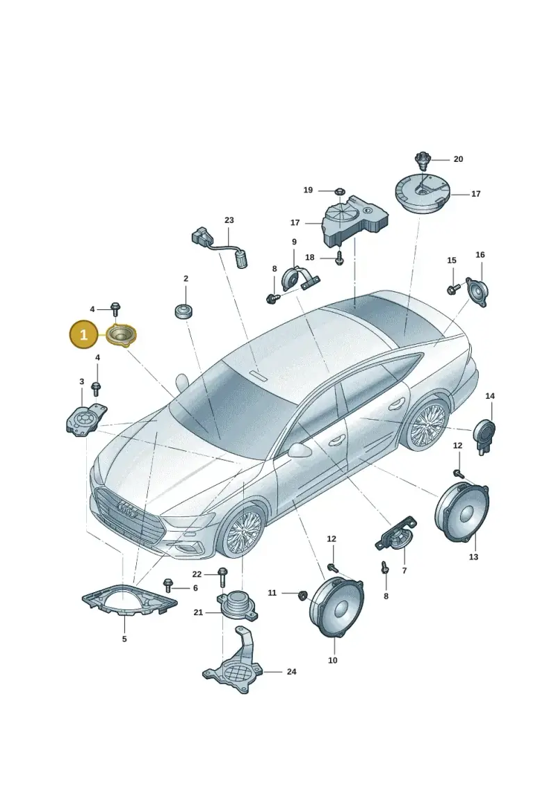 80A035453A — Audi Q6 (2022-) diagram 4cg035350, position 1