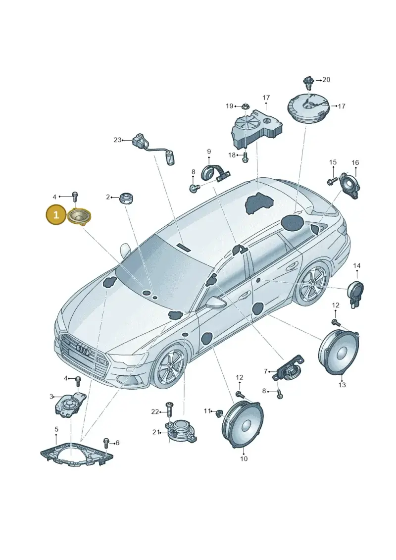 80A035453 — Audi RS6 Avant (2019-) diagram 430035360, position 1