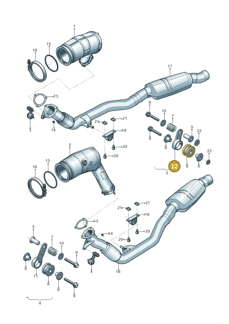 80A253295 — Audi Q8 Quattro 3,0 (2018-) diagram 819253300, position 12