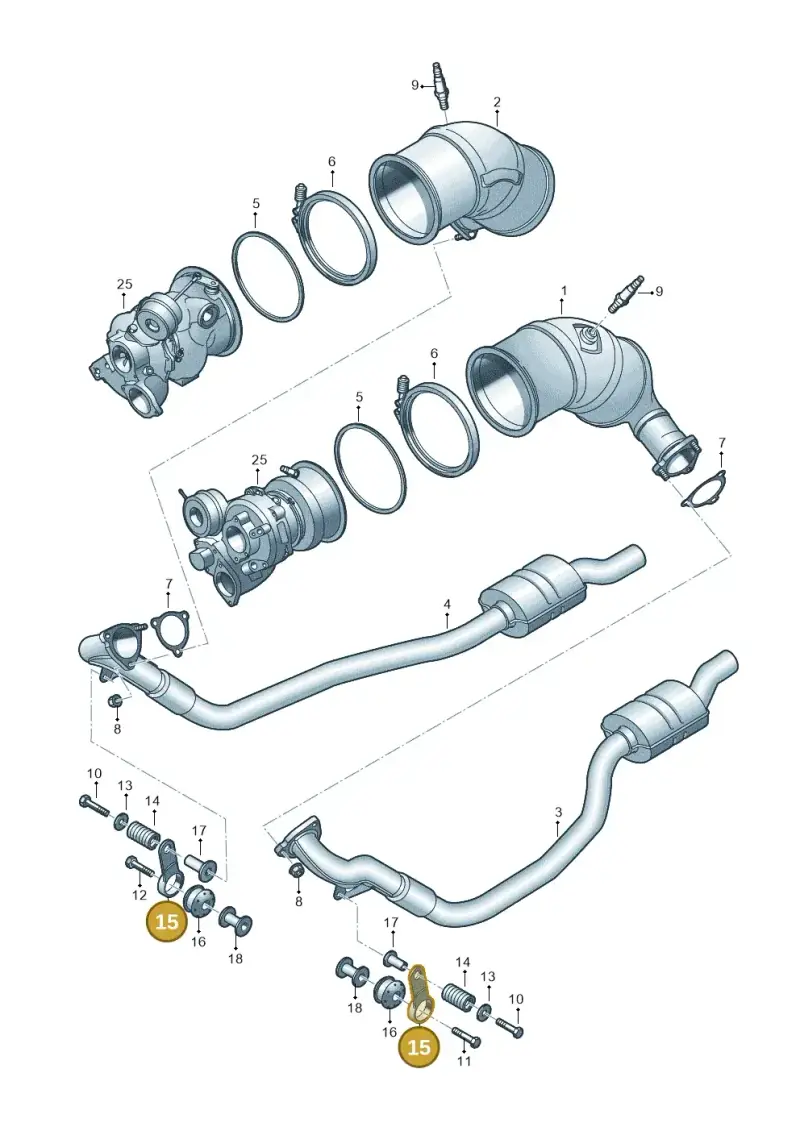 80A253295 — Audi RS4 Avant (2017-) diagram 847253600, position 15