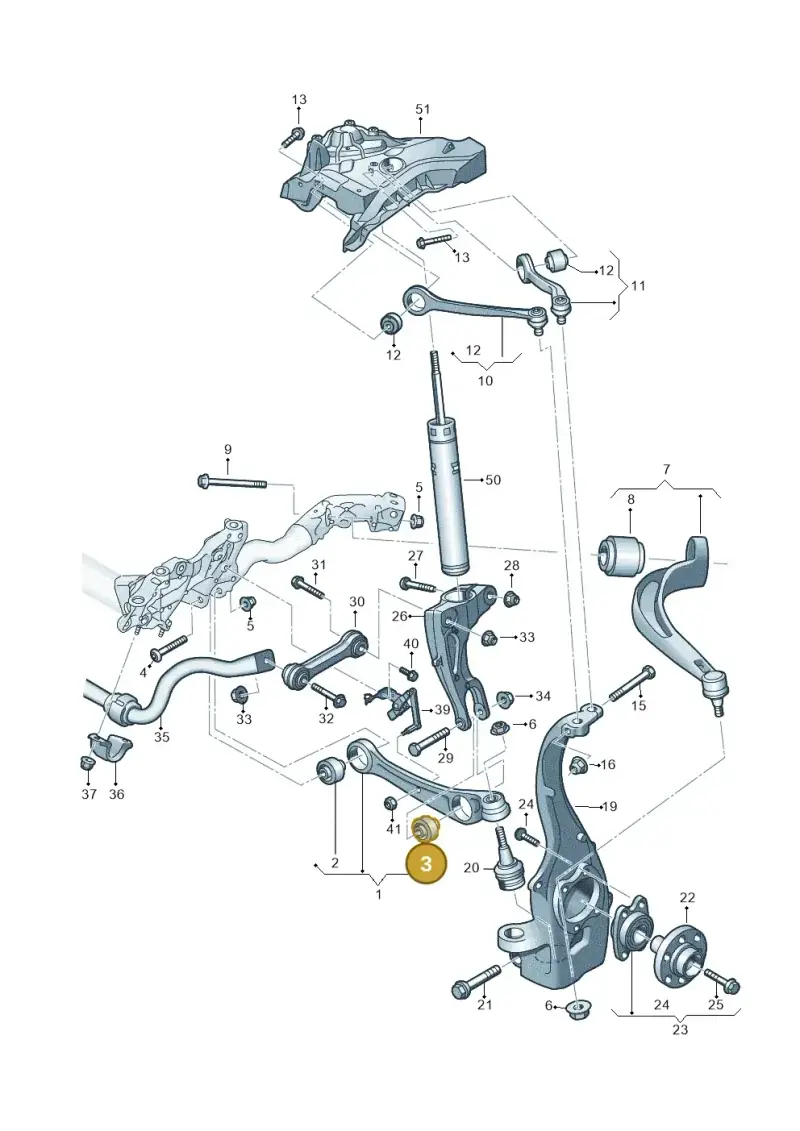 80A407181 — Audi Q5 (2016-2025) diagram 896407000, position 3