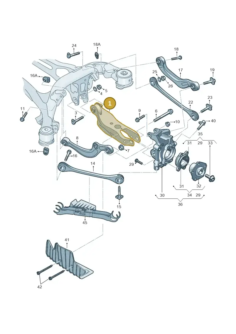 80A505311B — Audi Q5 (2016-2025) diagram 896505300, position 1