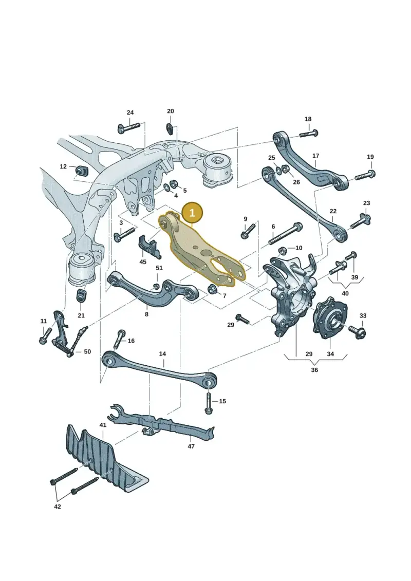 80A505311B — Audi A5 Limousine (2024-2025) diagram 8wk505300, position 1
