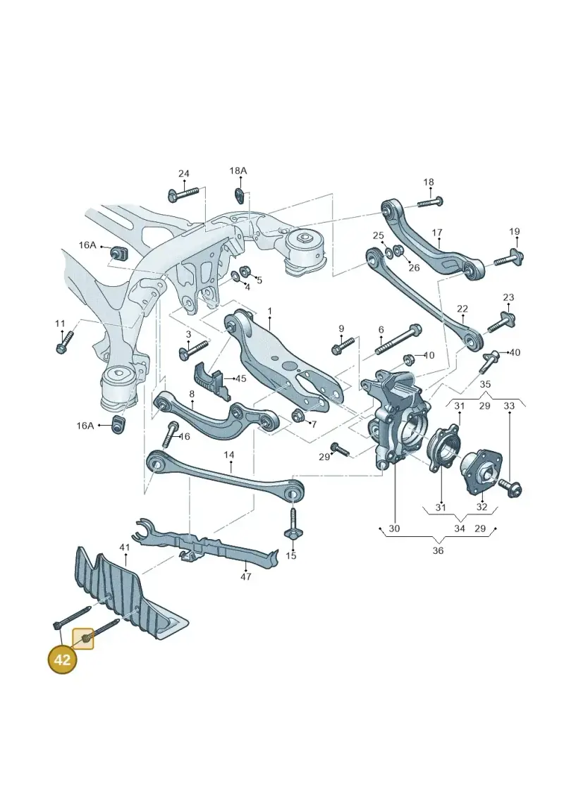 80A512182 — Audi A7 (2021-) diagram 435505300, position 42