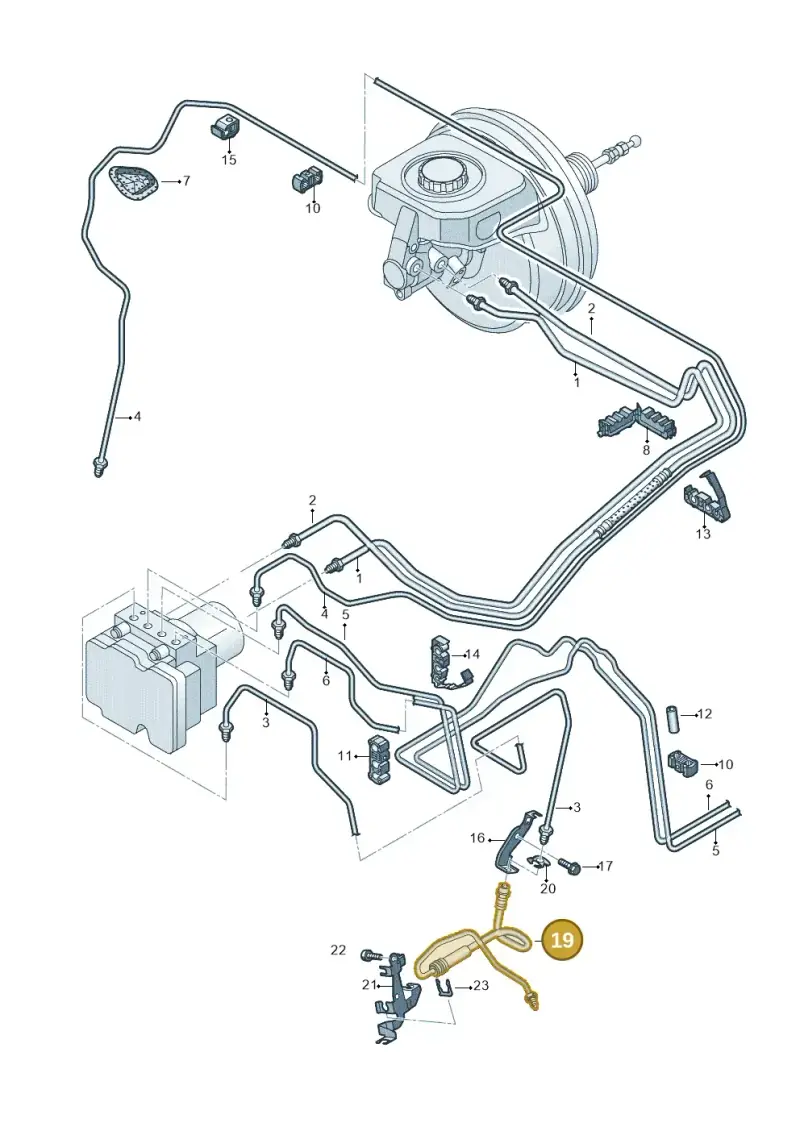 80A611708C — Audi Q5 (2016-2020) diagram 896611200, position 19