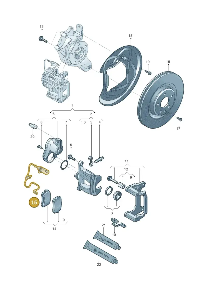80A615121 — Audi Q5 qu. 2.0 (2018-) diagram 428615065, position 15