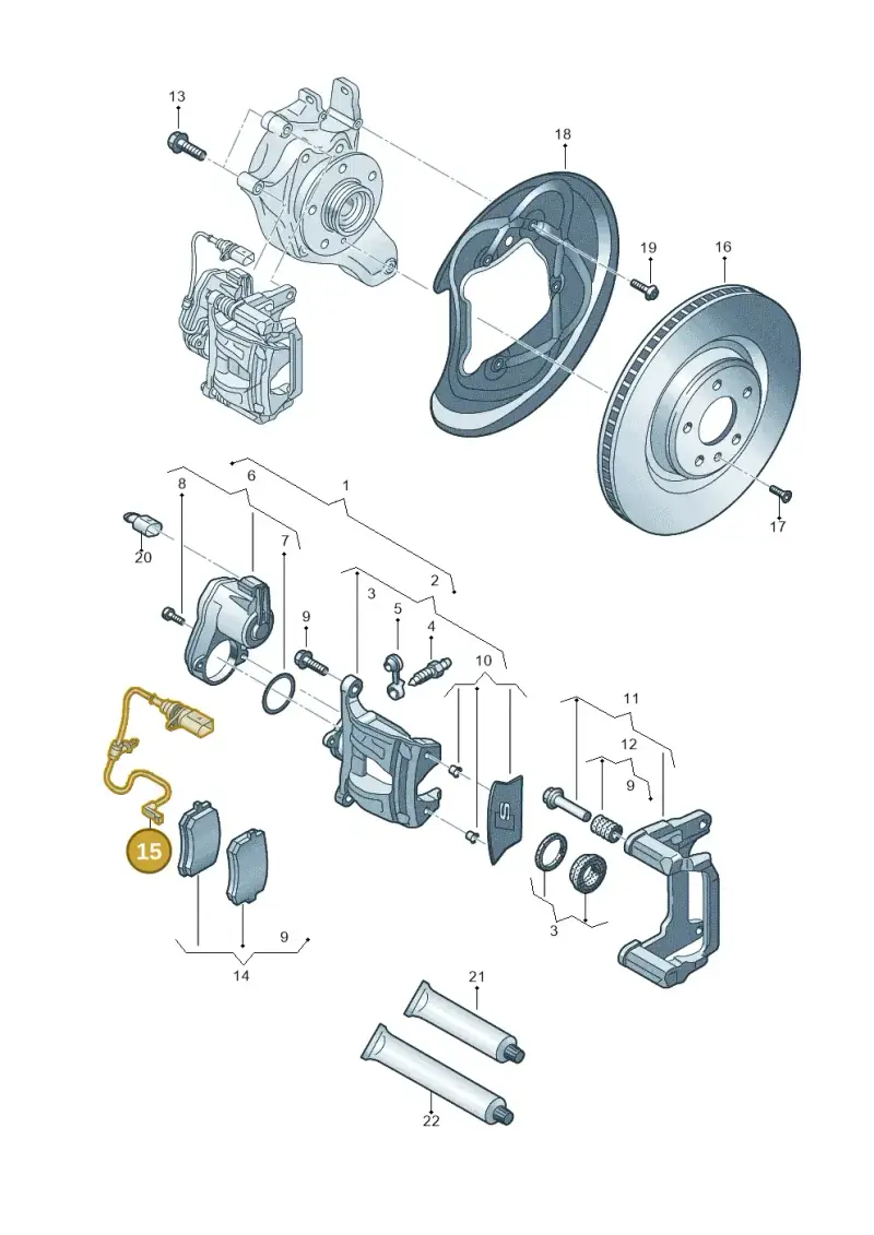80A615121 — Audi Q5 (2016-2020) diagram 849615750, position 15