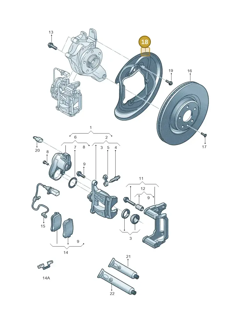 80A615612B — Audi A6 L 2.0 (2018-) diagram 577615060, position 18