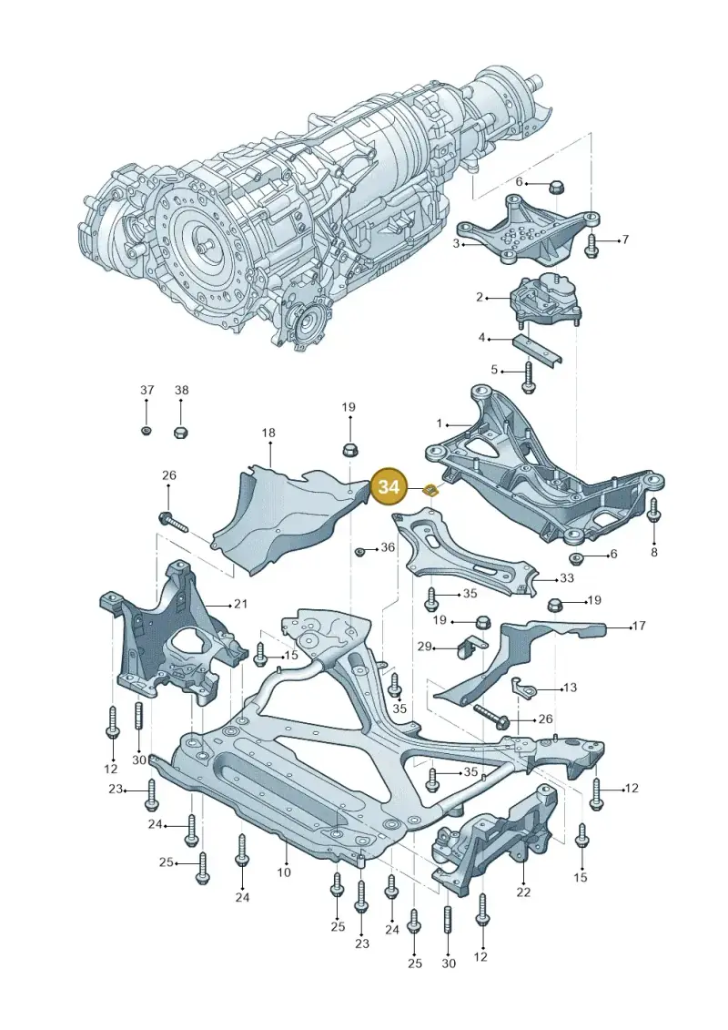 80A821213 — Audi Q5 qu. 2.0 (2018-) diagram 428399070, position 34