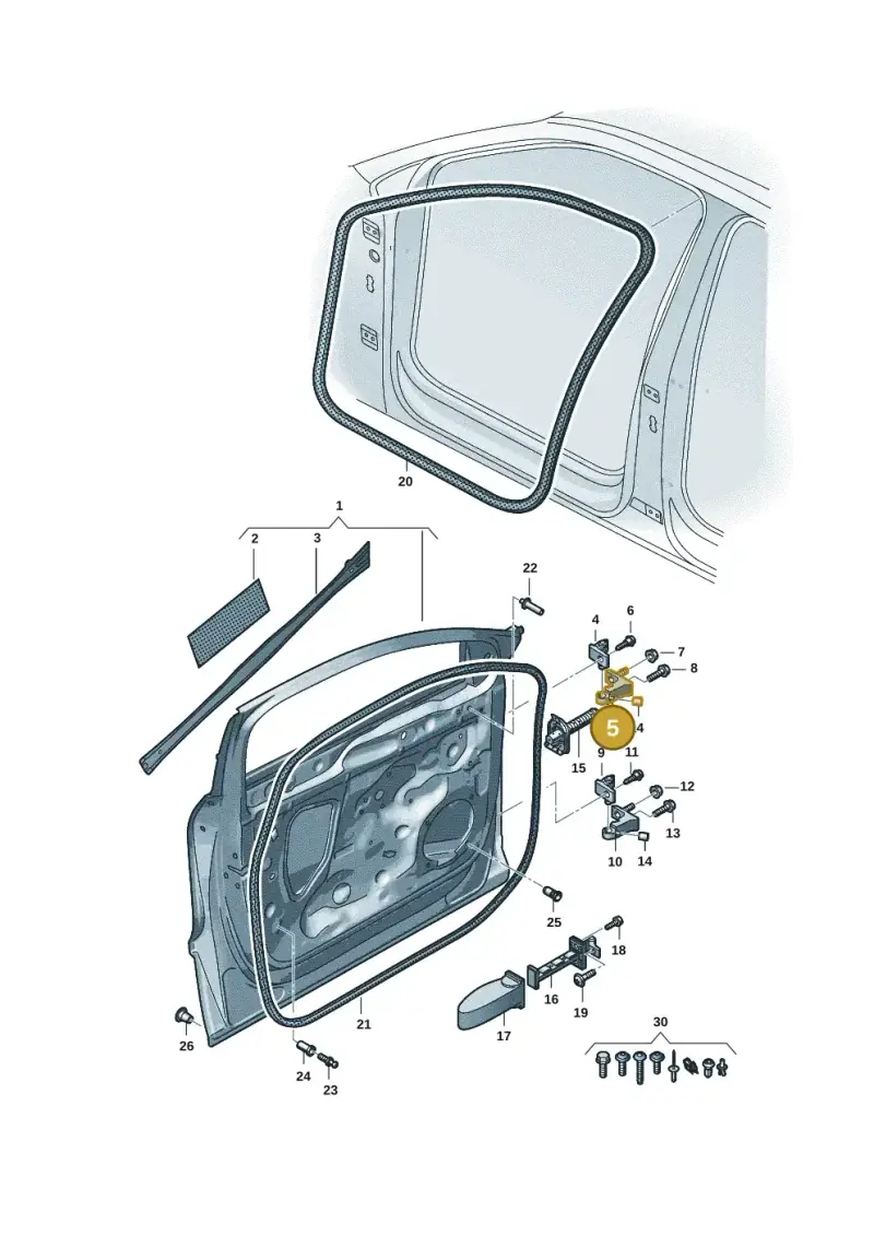80A831403A — Audi Q6 e-tron (2023-) diagram f5s831010, position 5