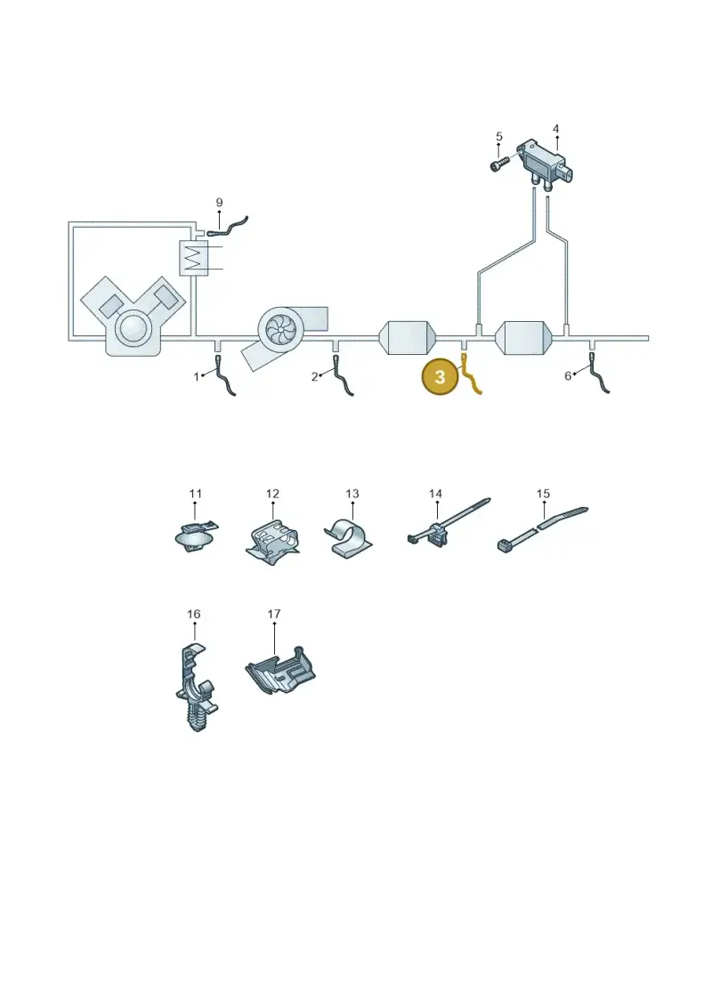 80A906265 — Audi A6 (2018-2025) diagram 430906002, position 3