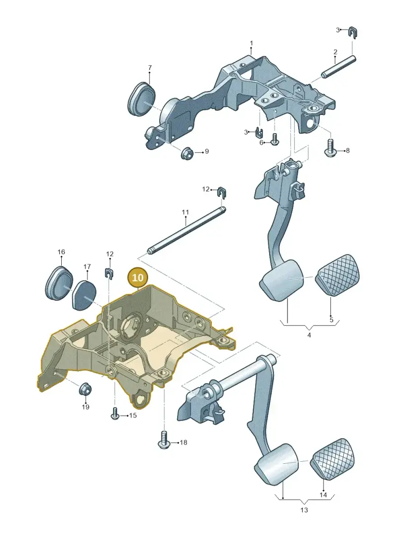 80C723117 — Audi Q5 (2016-2025) diagram 849723250, position 10