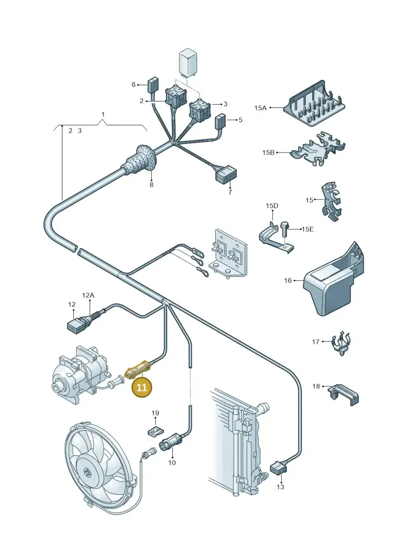 813972924 — Audi RS6 qu. (2003-2004) diagram 260972630, position 11