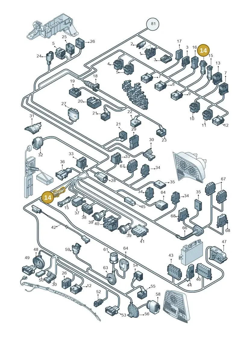 813972924 — Audi A4/S4/Av./qu.     05> (2005-) diagram 454971810, position 14