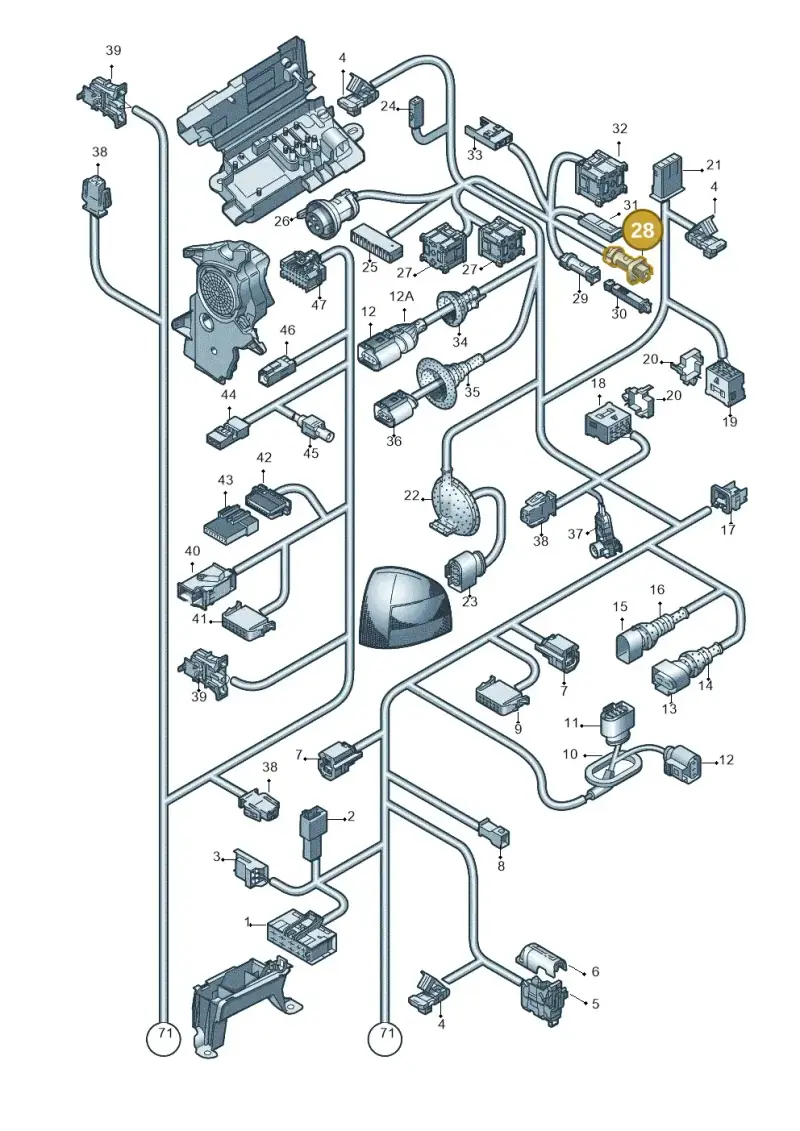 813972924 — Audi A3/S3/Sportb./qu. 08 (2007-) diagram 638971830, position 28