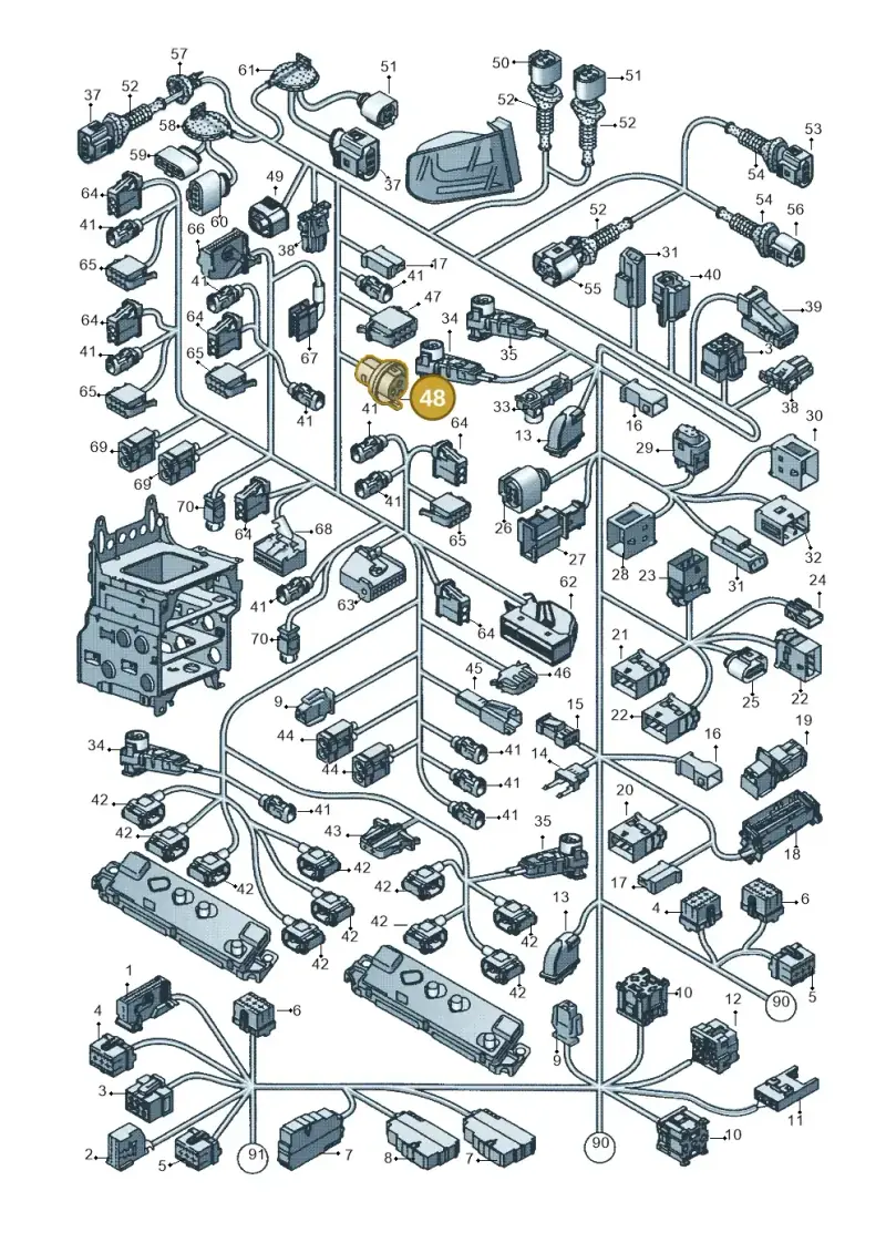 813972927 — Audi A4                08> (2007-) diagram 636971820, position 48