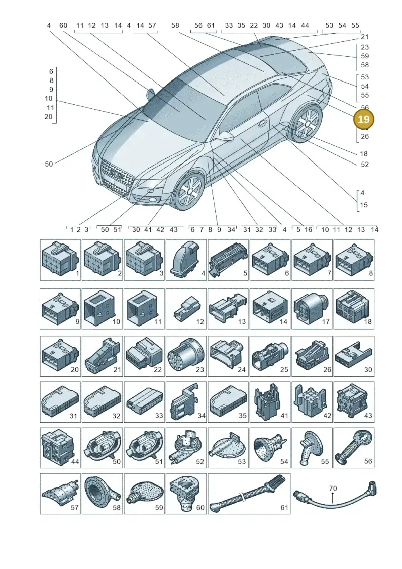 813972927 — Audi RS4 Av. qu. 4.2 (2012-2015) diagram 724971790, position 19