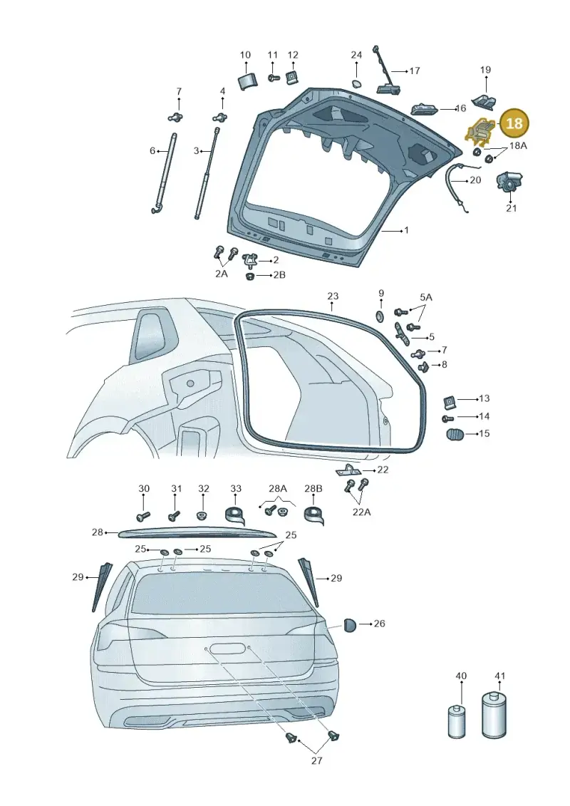 81A827506 — Skoda Kamiq (2019-2020) diagram 584827010, position 18