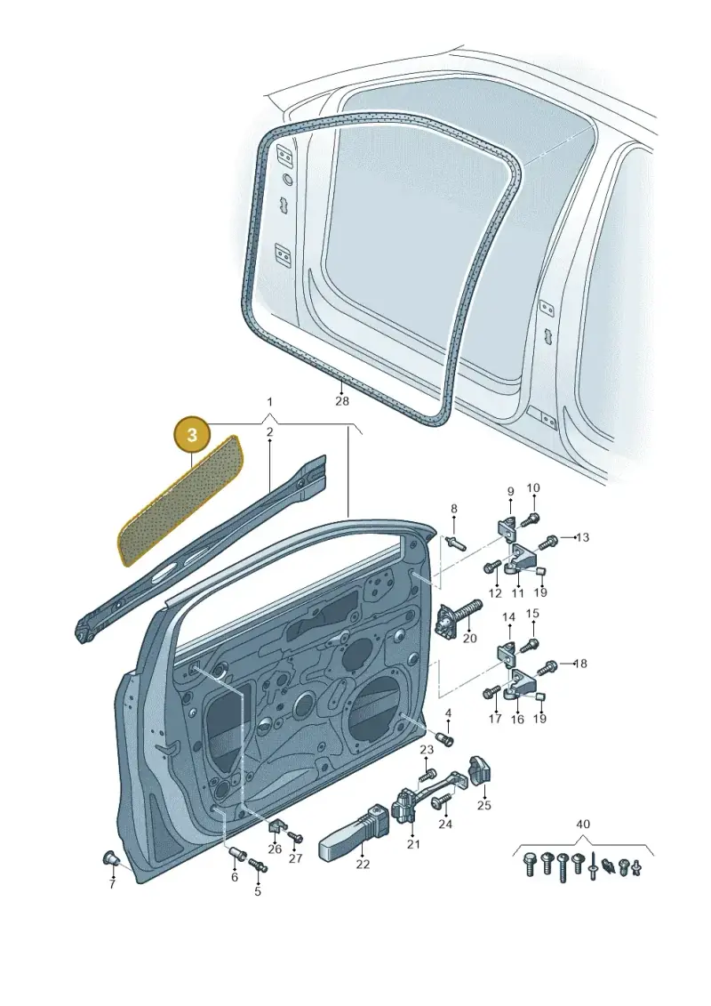 81A837805 — Audi Q2 (2016-2025) diagram 803831100, position 3