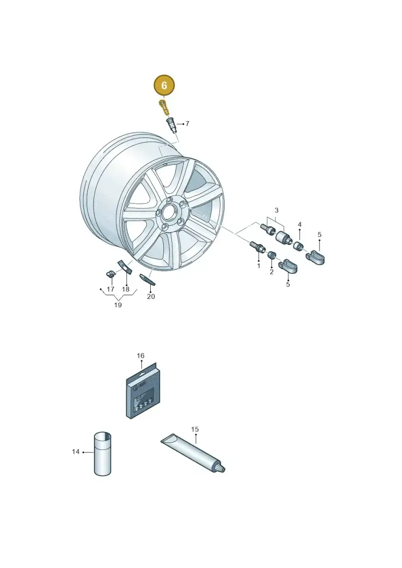 839601361A — Audi Q4 Sportback (2021-2022) diagram 745601200, position 6