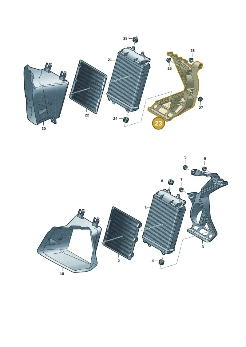 83A121260 — Audi RS Q3 Sportback (2019-2024) diagram f3z121030, position 23