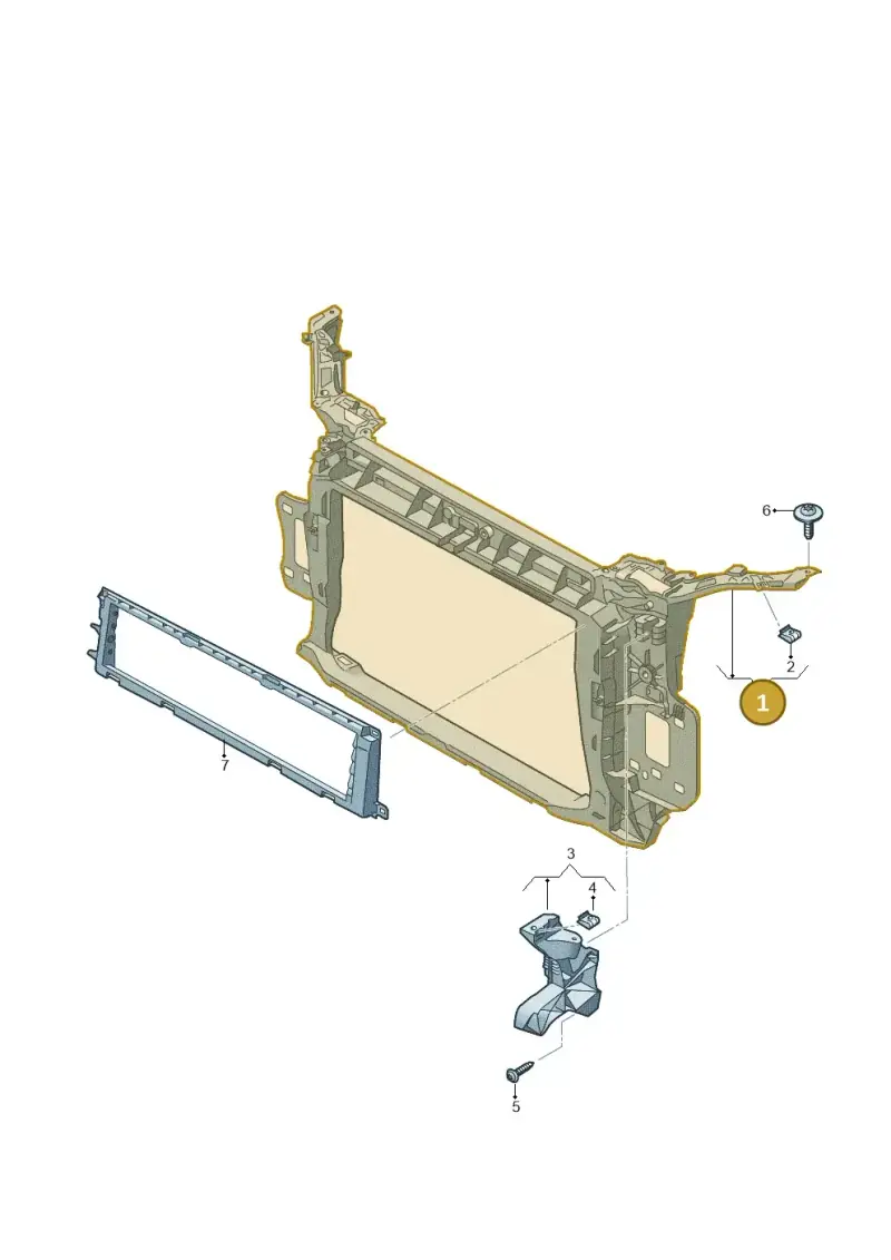 83A805594F — Audi RS Q3 Sportback (2019-2024) diagram 597805000, position 1