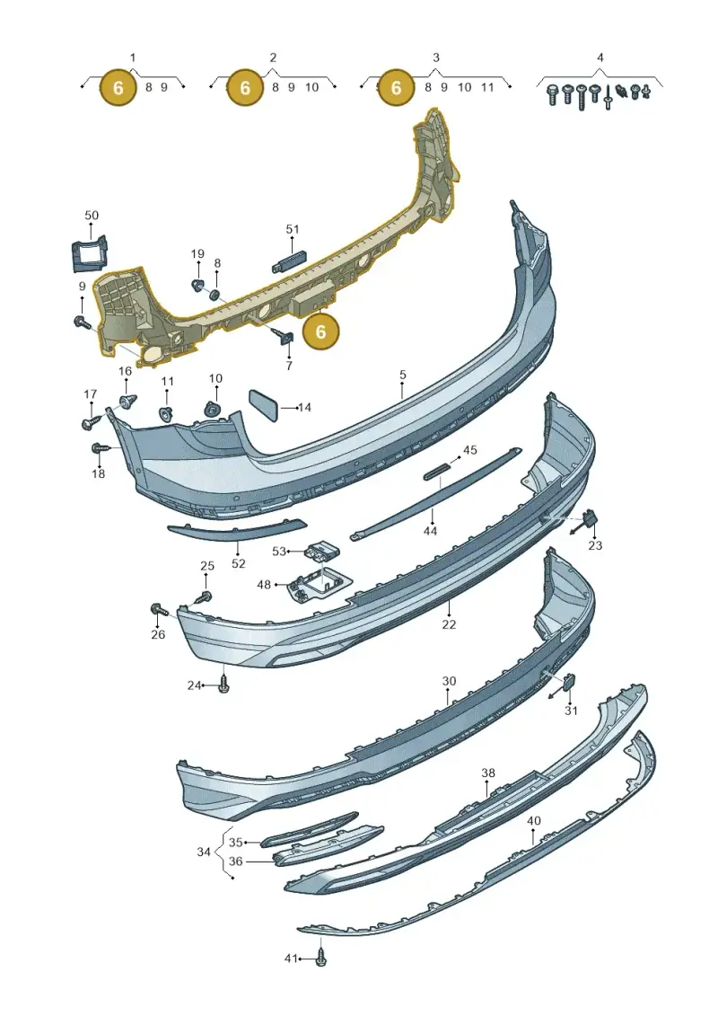 83A807385 — Audi Q3 (2018-2025) diagram 597807600, position 6