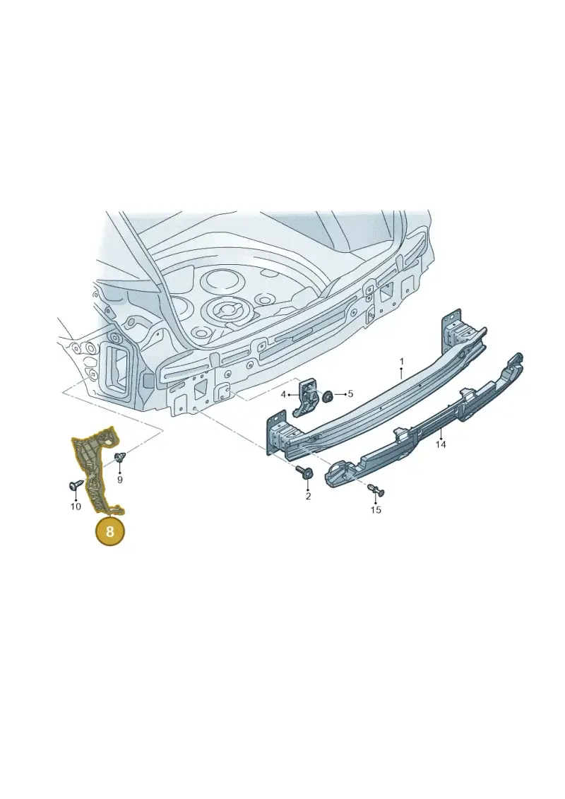 83A807453A — Audi Q3 (2018-2025) diagram 597807500, position 8