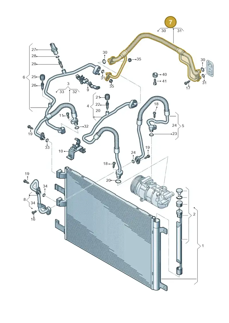 83A816738 — Audi RS Q3 Sportback (2019-2024) diagram 858260400, position 7