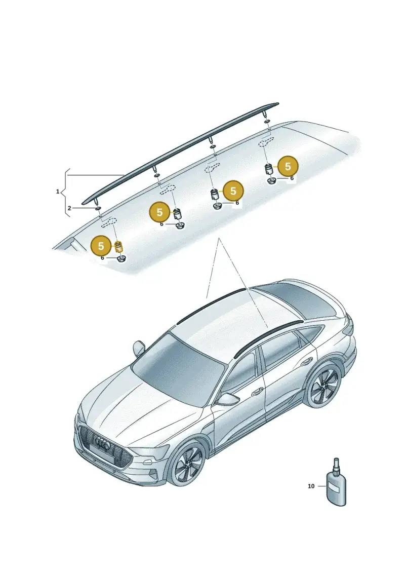 83A861195 — Audi Q6 e-tron (2023-2025) diagram f5s860500, position 5