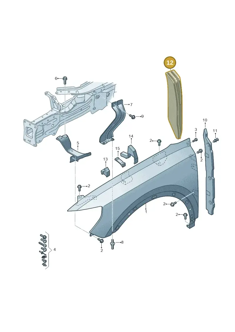 83A864235 — Audi RS Q3 Sportback (2019-2024) diagram 597821000, position 12