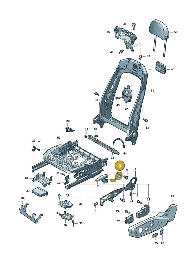 83A881093 — Audi Q6 e-tron (2023-) diagram f5s881300, position 5