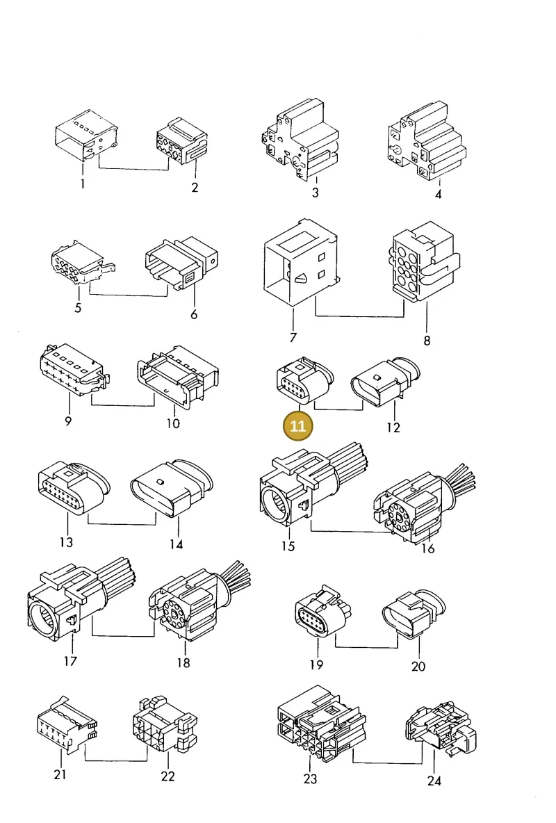 83A973715 — Volkswagen 1J0 platform diagram 198971450, position 11
