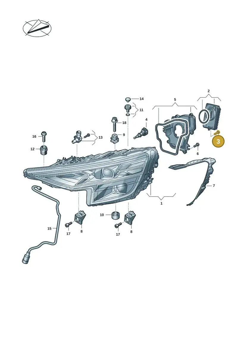 83A998052 — Audi RS Q8 Quattro (2019-) diagram 429941015, position 3