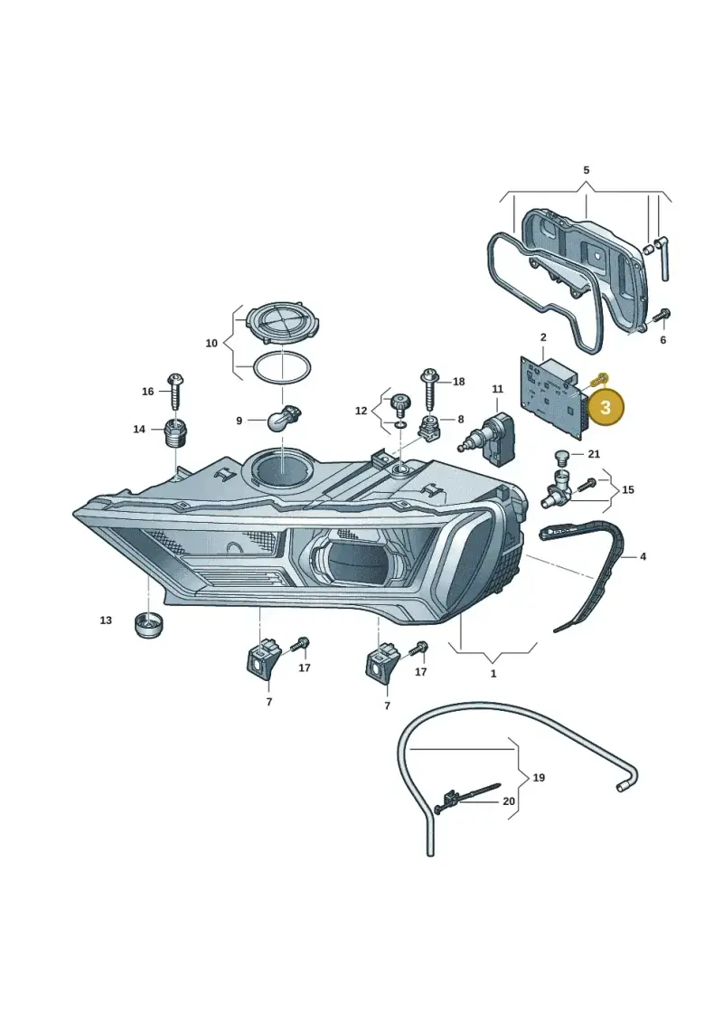 83A998052 — Audi Q7 qu. 3.0 TDI (2015-2019) diagram 859941002, position 3