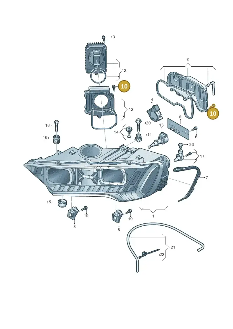 83A998052 — Audi Q7 qu. 3.0 TDI (2015-2019) diagram 859941012, position 10