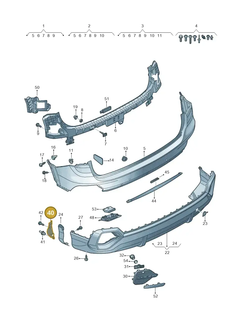 83F807530 — Audi Q3 (2018-2025) diagram 597807800, position 40