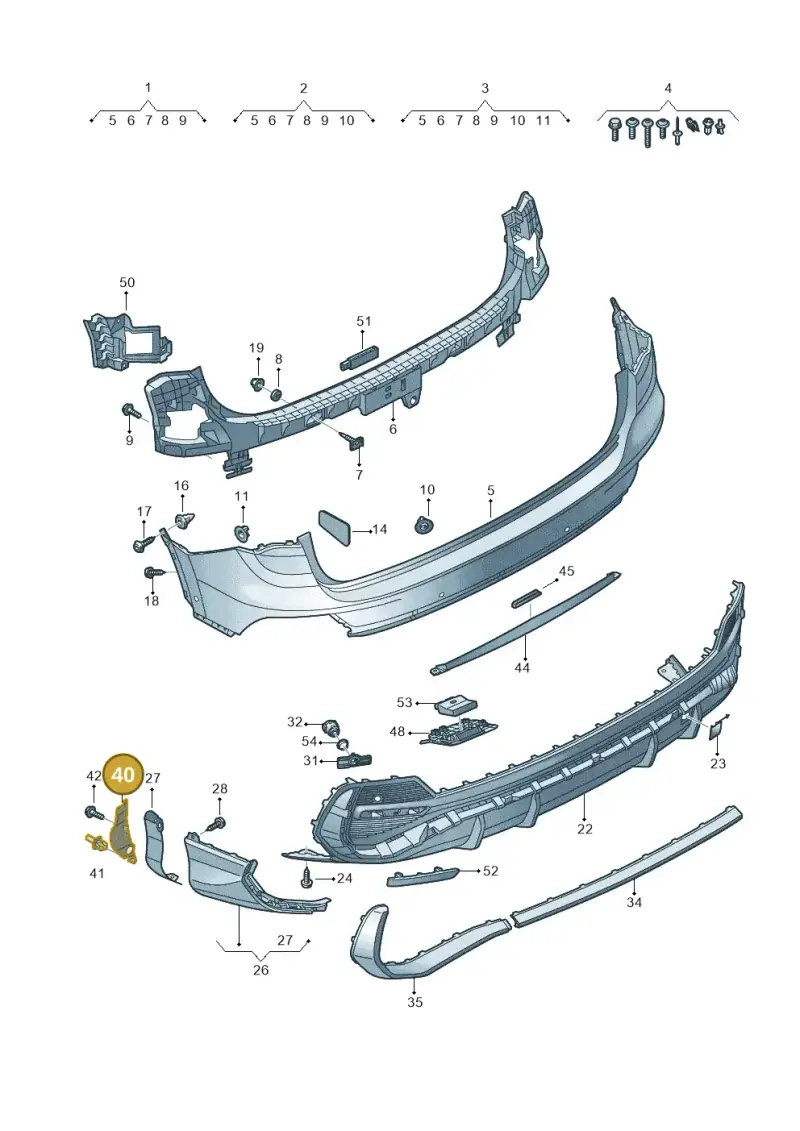 83F807530 — Audi Q3 (2018-2025) diagram 597807900, position 40