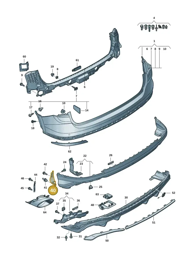 83F807530 — Audi RS Q3 Sportback (2019-2024) diagram f3z807600, position 40