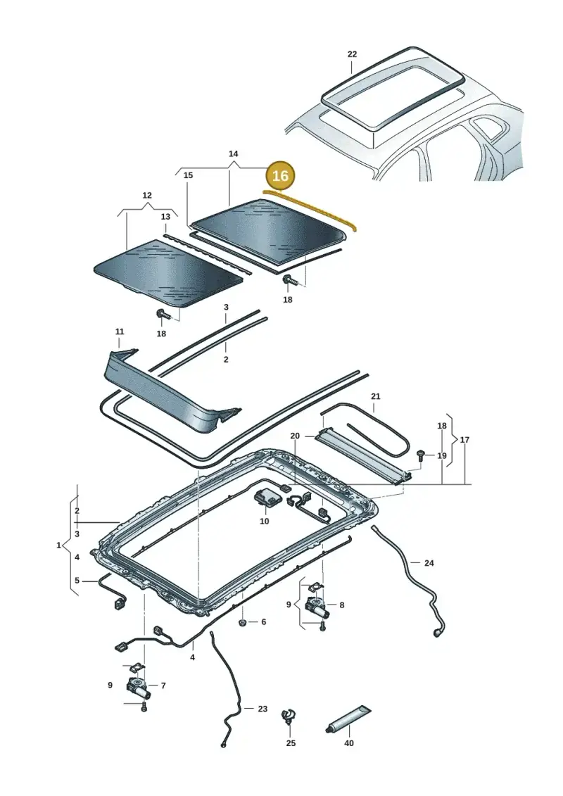 85H877467 — Audi Q6 e-tron (2023-) diagram f5s877000, position 16