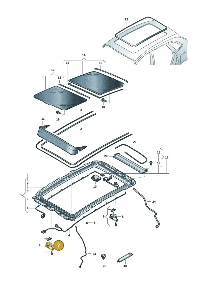 85H877795 — Audi Q6 e-tron (2023-) diagram f5s877000, position 7