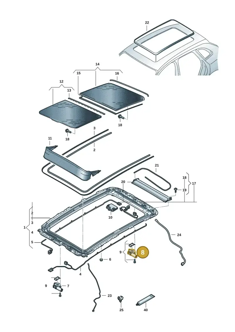 85H877795A — Audi Q6 e-tron (2023-) diagram f5s877000, position 8