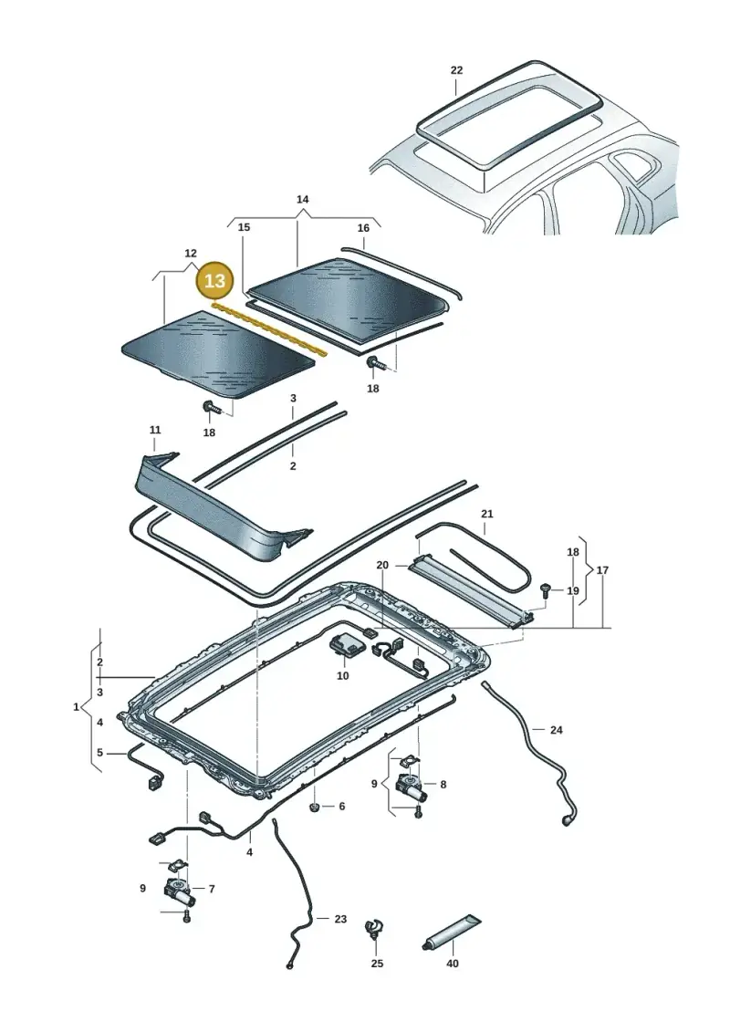 85H877913 — Audi Q6 e-tron (2023-) diagram f5s877000, position 13