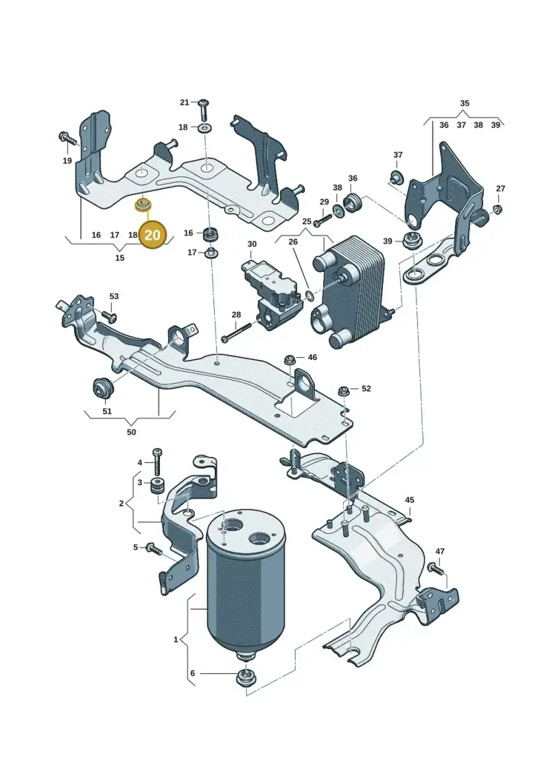 867129669 — Audi Q6 e-tron (2023-) diagram f5s260780, position 20