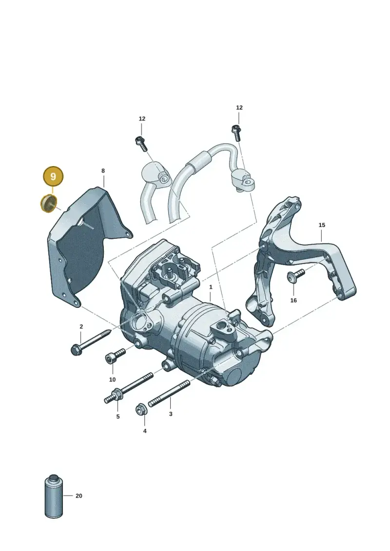 867129669 — Audi A5 Limo 2.0 (2024-) diagram 8wk260200, position 9